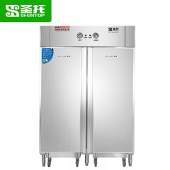 圣托（Shentop） 推车式高温消毒柜立式商用热风循环烘干碗筷餐具厨房食堂大容量不锈钢消毒碗柜 RTP1200-D4