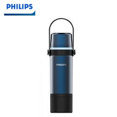 飞利浦（PHILIPS） 保温壶健身户外运动车载便携露营出差热水壶保温壶AWP2657 650ml 手提户外旅行壶 深蓝色AWP2657