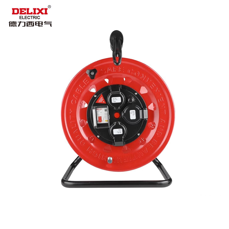 德力西电气 钢壳空电缆盘 220V 10A*2/16A 防水带漏保 DHADLPPCB