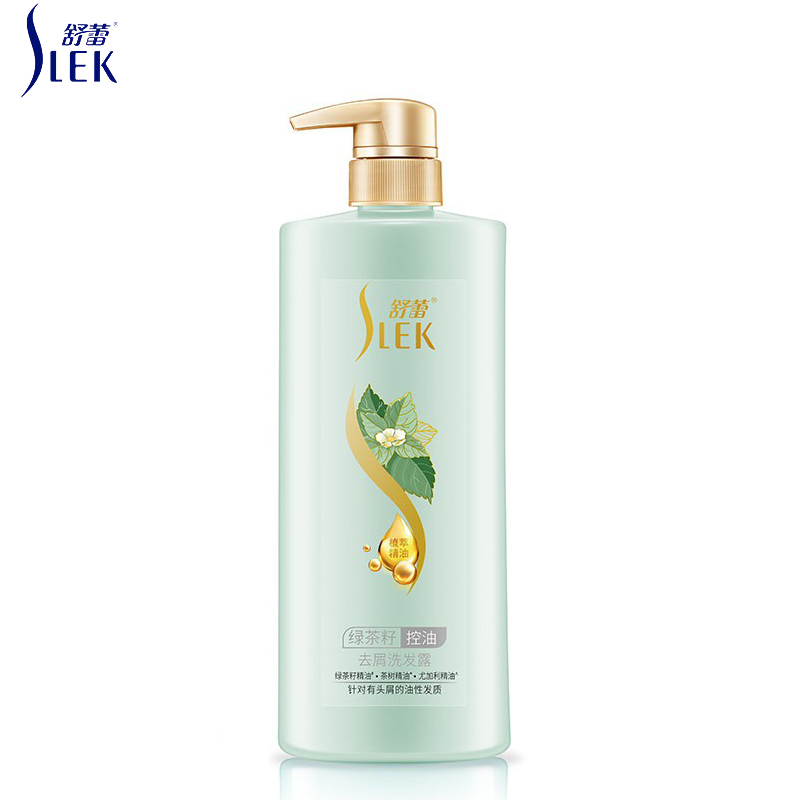 舒蕾（SLEK）绿茶籽控油去屑洗发露500ml蓬松清爽控油去屑