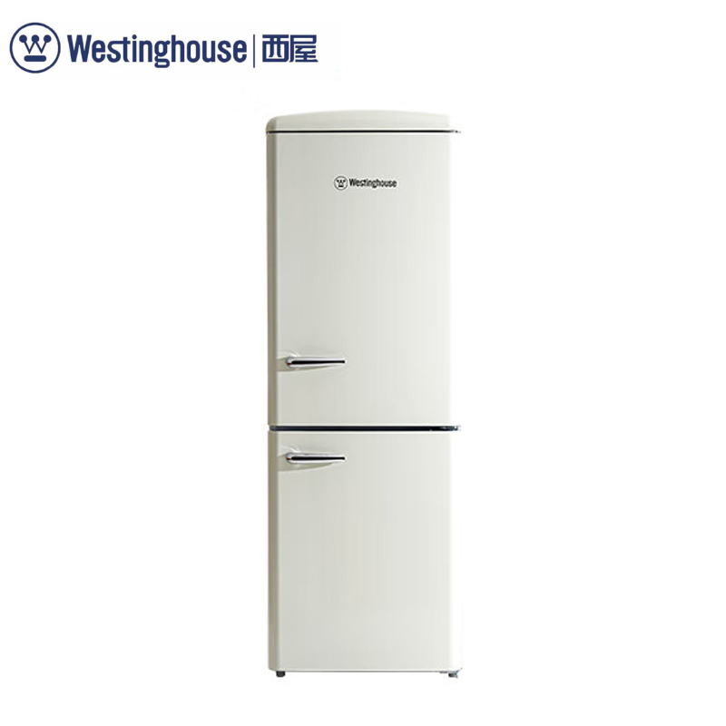 西屋（Westinghouse） BCD-290M复古双门冰箱家用客厅办公室冷藏冷冻一体一级能效风冷无霜奶酪白