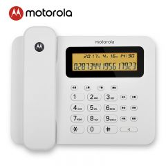 摩托罗拉（MOTOROLA） CT260C 电话机座机 固定电话 大屏幕 免提 双接口(白色)