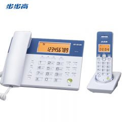 步步高（BBK） W101数字无绳固定电话机 家用办公无线座机 子母机一拖一大屏夜光 象牙白