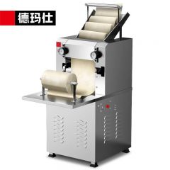 德玛仕（DEMASHI） RQ125-A压面机商用全自动面条机拉面馒头饺子皮包子皮机 揉面机 【200KG/H】（带面刀两把）