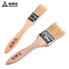 尚烤佳（Suncojia） SKJ-011耐高温木柄油刷茶扫烘焙用品烧烤用具2只装
