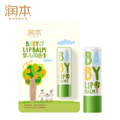 润本 婴儿护唇膏4g儿童润唇膏去死皮滋润保湿防干裂唇周护理无香型