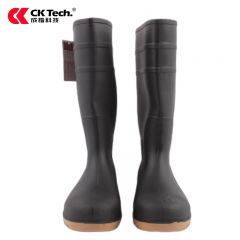成楷科技（CK-Tech）CKF-X001H国标钢包头防砸雨靴劳保工作防水防汛防滑PVC高筒雨鞋高筒41码