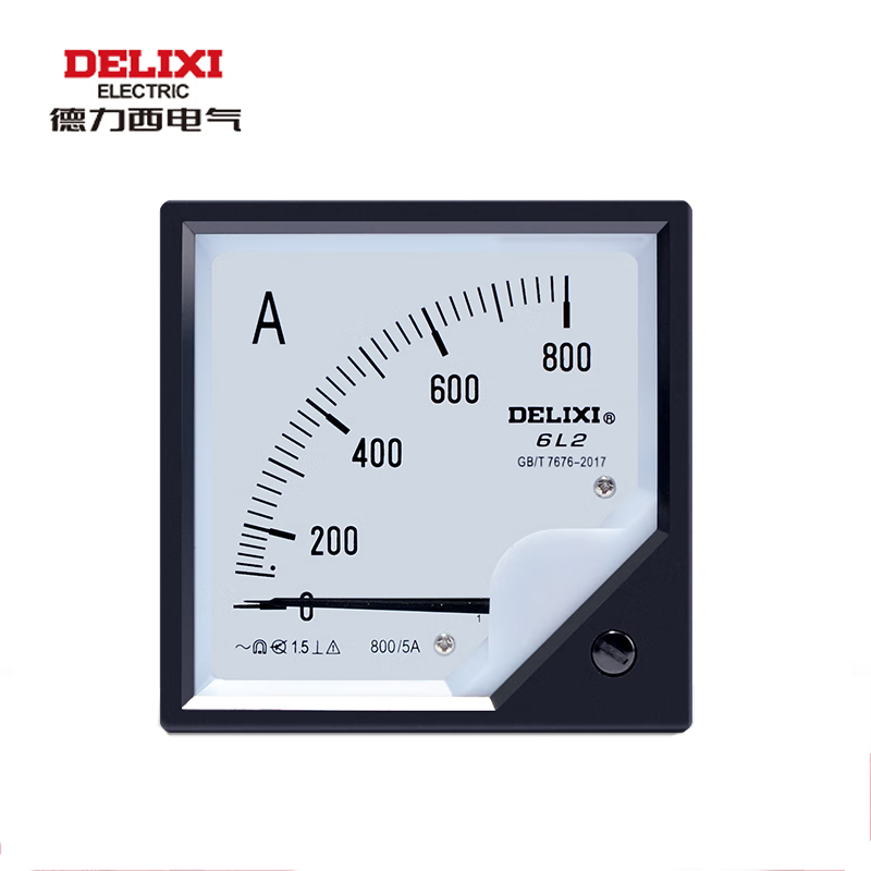 德力西电气 模拟指示电测量仪表 指针式电流表电压表 6L2-800/5
