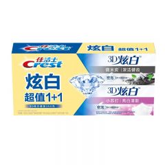 佳洁士 3D炫白小苏打+微米碳牙膏175g*2