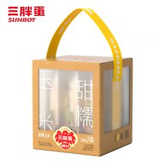 三胖蛋 新鲜真空包装加热即食黄玉米棒粗粮代餐 甜糯玉米228g*9穗 礼盒装