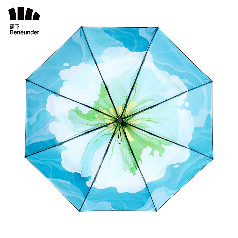 蕉下（beneunder） 防紫外线三折倍护黑胶晴雨伞防晒伞太阳伞浮潜