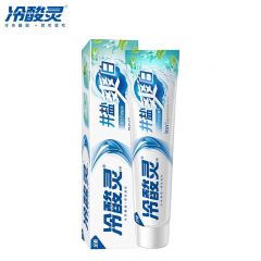 冷酸灵 洁白牙齿清冰爽薄荷型井盐爽白220g