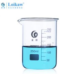 垒固 低型玻璃烧杯250ml(4个盒装)B-000128-4