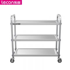 乐创（lecon） LC-J-APSC09商用加固稳定收餐车304不锈钢耐用饭店酒店