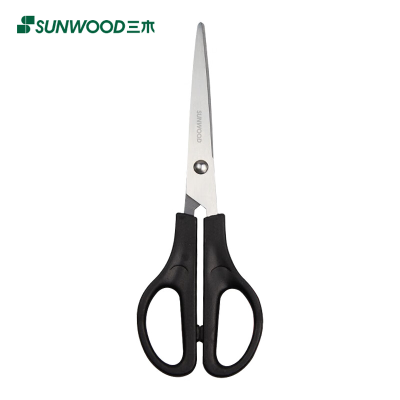三木（SUNWOOD） P74 168mm办公剪刀 黑色 效率王系列家用生活剪子美工剪手工剪