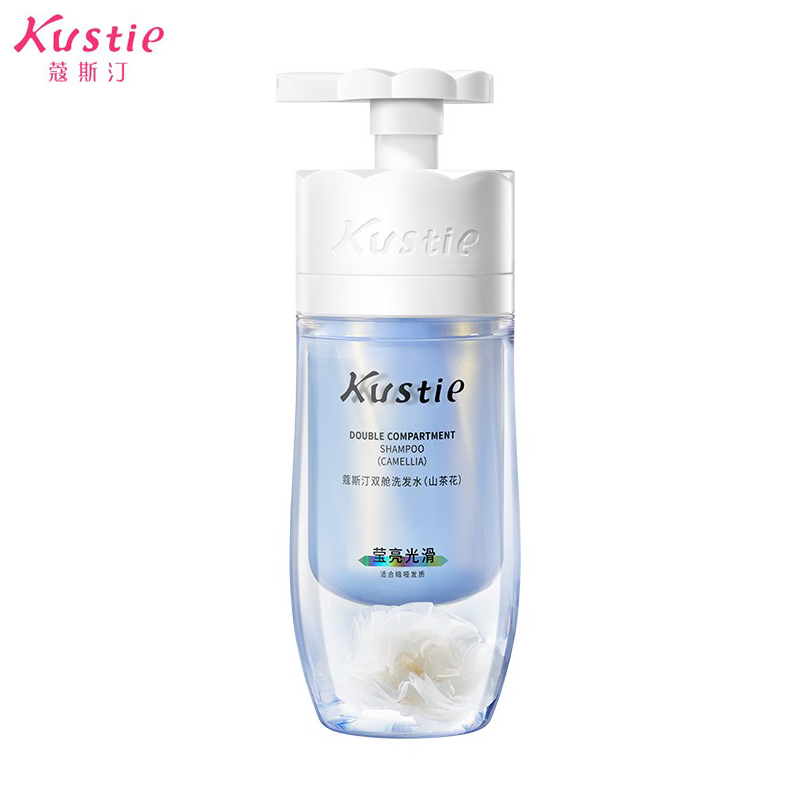 蔻斯汀（Kustie） 山茶花莹润光亮双舱洗发水500g氨基酸护发锁活去油蓬松去屑止痒柔顺男女通用
