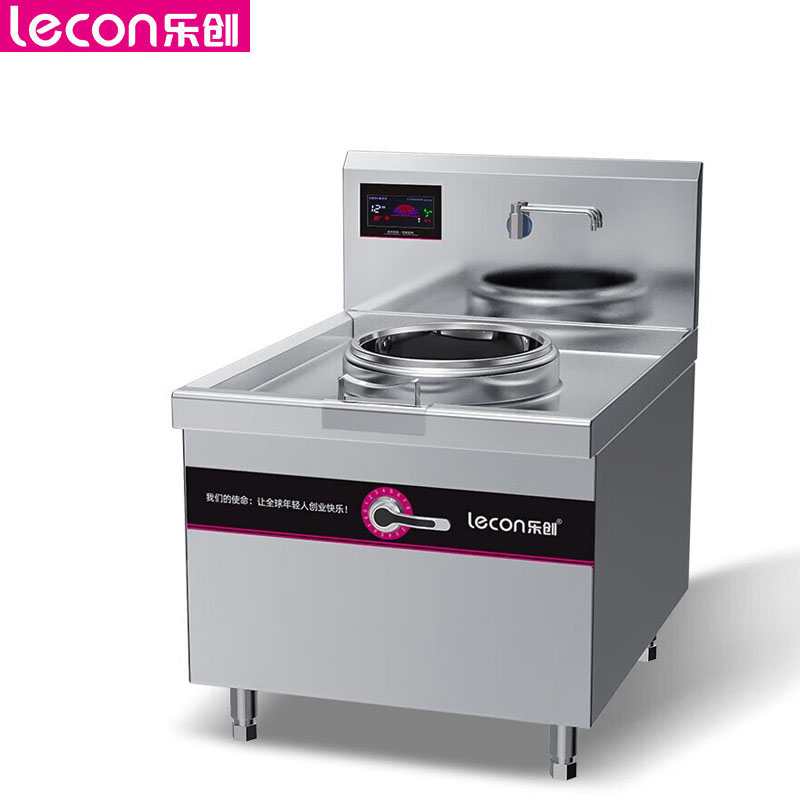 乐创（lecon） 商用单头无尾小炒灶 12KW酒店饭堂企业电磁灶 LC-J-XCD12W