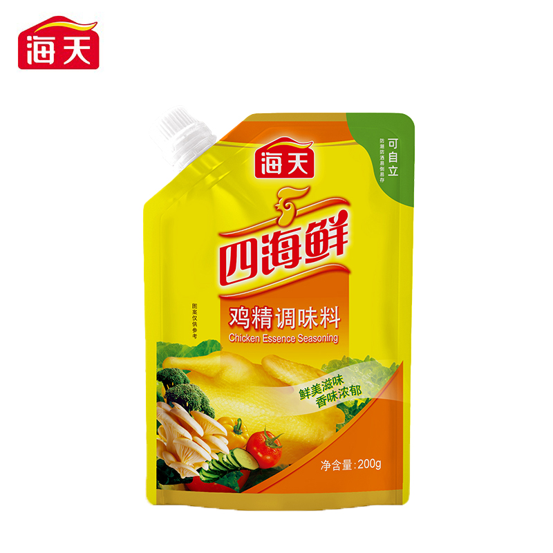 海天 调味料佐料调鲜美味蒸煮凉拌调味料  四海鲜鸡精200g*1袋