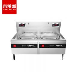 喜莱盛（XLS） 电磁炉灶商用电磁锅灶 酒店学校食堂大功率电炒炉电磁灶台25KW*2双头0.9米大炒炉工程款 XLS-DCL9SG