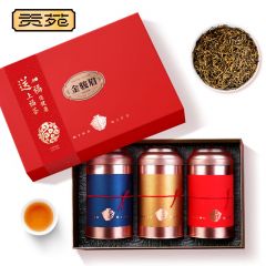 贡苑 茶叶礼盒装 金骏眉红茶礼盒装500g 茶叶礼盒装自己喝中秋节礼品送长辈