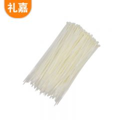 礼嘉（LIJIA） LJ-ZD03 3x100mm 自锁式尼龙扎带透明理线带全新环保多功能丝捆/绑/理/束线带白色500根/包 LJ-ZD03