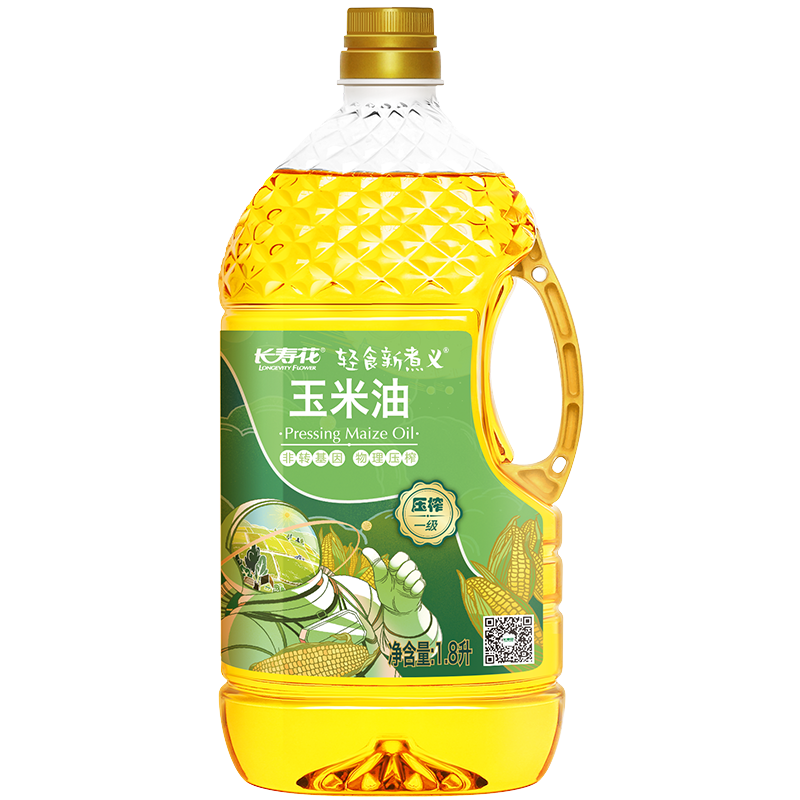 长寿花  轻食新煮义玉米油  1.8L