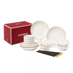 多样屋（TAYOHYA）金盏花18头餐具组 福如东海 TA030101145ZZ