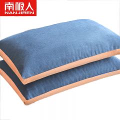 南极人（Nanjiren） 亲肤水洗棉荞麦枕护颈安睡枕单只装蓝色35*55cm
