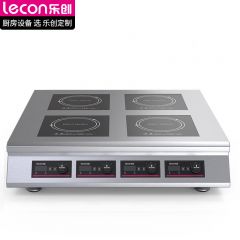 乐创（lecon） 商用电磁炉3500w四头平面爆炒多眼大功率电磁灶LC-L14KW-4TS