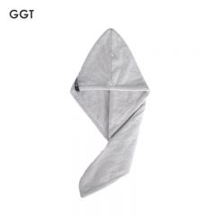GGT 日本干发帽女速干加厚柔软吸水包头巾成人洗澡浴帽擦头发干发巾薄墨色65*25cm