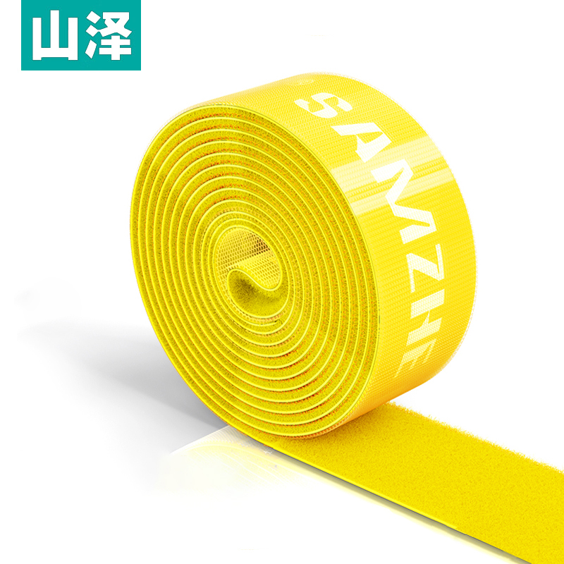 山泽（SAMZHE） MST-06 自由裁剪理线器扎/捆/绑/束线带 20*1000mm 黄色