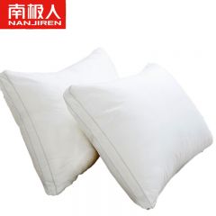 南极人（Nanjiren） 100%全棉高弹安睡枕芯成人单人酒店颈椎枕头芯45x70cm（一对)