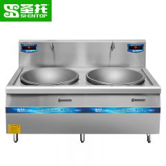 圣托（Shentop） 大功率商用电磁炉 双炒电磁灶 20kW酒店食堂饭店电灶台 双头电磁大锅灶 STC-B1900
