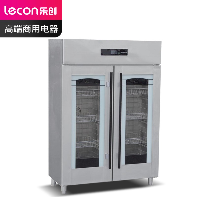 乐创（lecon） 商用消毒柜 酒店餐厅立式玻璃热风循环消毒碗柜 双门智能电脑款 LC-J-XZB720