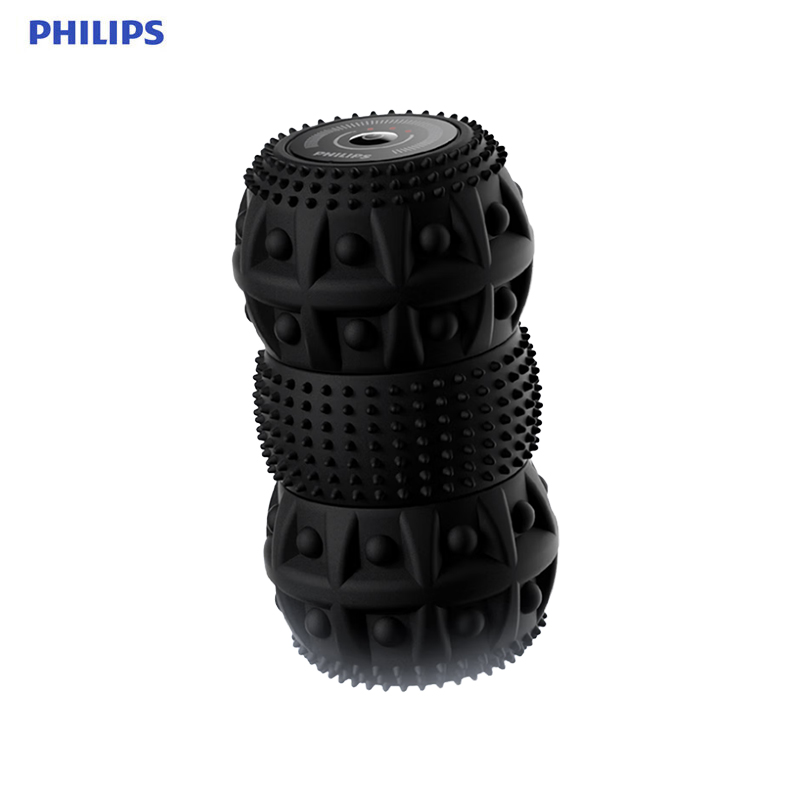 飞利浦（PHILIPS） PPM3601GBK/93滚轮肌肉按摩器全身肌肉颈椎筋膜滚压放松器 肩颈腿腰健身运动