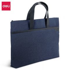得力（deli） 63750 手提袋/会议包/事务包商务便携拉链袋公文包时尚简约 蓝