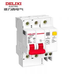 德力西电气 微型漏电保护断路器 DZ47sLE 2P C63A 6KA 100mA ELE电子式 DZ47SLEN2C63R100