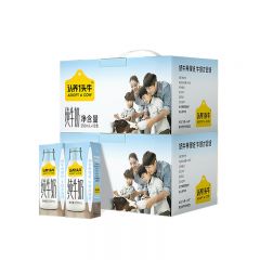 认养1头牛 营养全脂纯牛奶250ml*12盒*2提 儿童学生成人营养早餐纯奶团购纯奶整箱 2箱共24盒