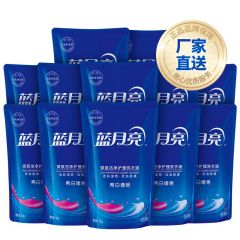 蓝月亮 薰衣草亮白增艳洗衣液袋装1kg×12去渍无残留