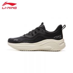 李宁（LI-NING） AGLV040-3运动生活SOFT舒适透气女款潮流休闲鞋黑色35