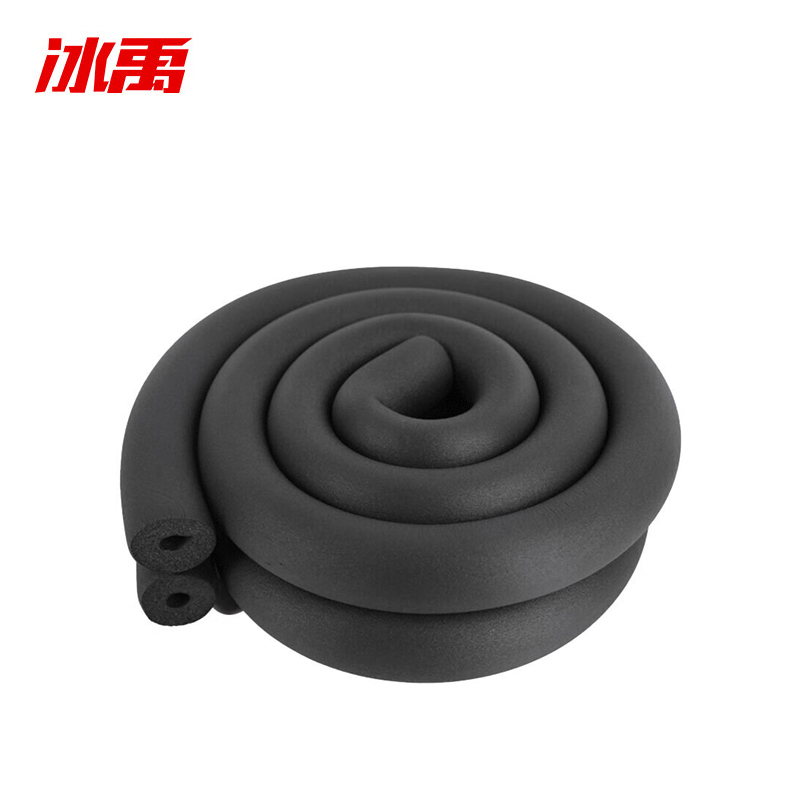 冰禹 BYX-08 橡塑保温管套 空调太阳能水管防冻棉套 内φ63mm*厚20mm 1.8m 卷