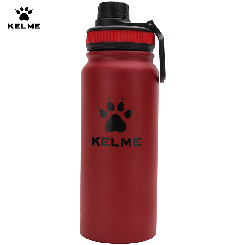 卡尔美（KELME） 8101WL5001 保温杯大容量户外运动不锈钢带茶滤网水杯便携车载水壶泡茶杯子红黑