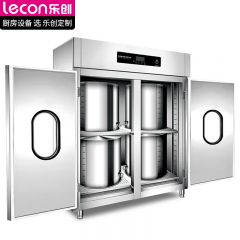 乐创（lecon） 商用消毒柜热风循环高温柜餐具汤桶保洁柜消毒双门无磁不锈钢大容量 LC-XDR1500