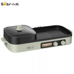 小熊（Bear） DKL-E20V1家用涮烤一体火锅烤肉锅一体多功能锅烤盘电烧烤炉绿色