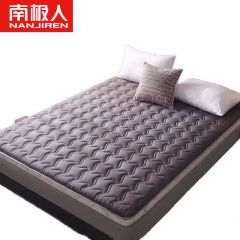 南极人（Nanjiren） 床褥加厚榻榻米针织床褥单双人学生可折叠床褥子软褥灰色150*200cm