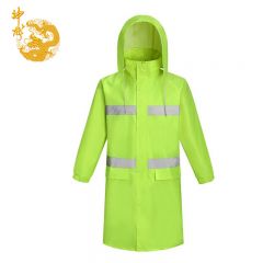 神龙 分体式雨衣 加厚反光雨披 长款150D绿色 185码