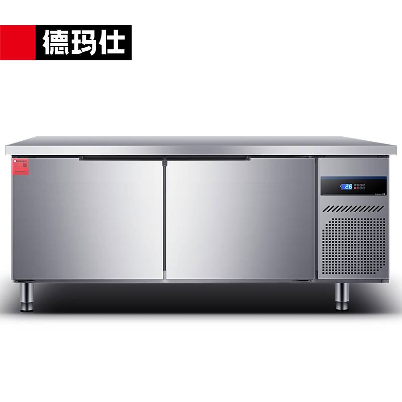 德玛仕（DEMASHI） TDC-18A60WG商用冰柜保鲜工作台操作台 砧头平台雪柜1800*600mm 工程款双温（冷藏+冷冻）