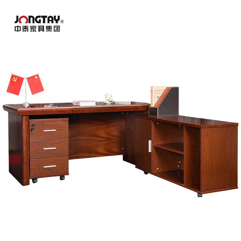 中泰（jongtay） J-B0SA161办公家具领导老板经理桌主管桌中式大气胡桃色油漆班台1600W×800D×760H