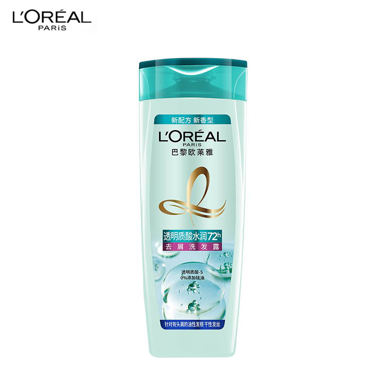 欧莱雅（L'OREAL）透明质酸水润洗发露400ml清爽头皮水润发丝