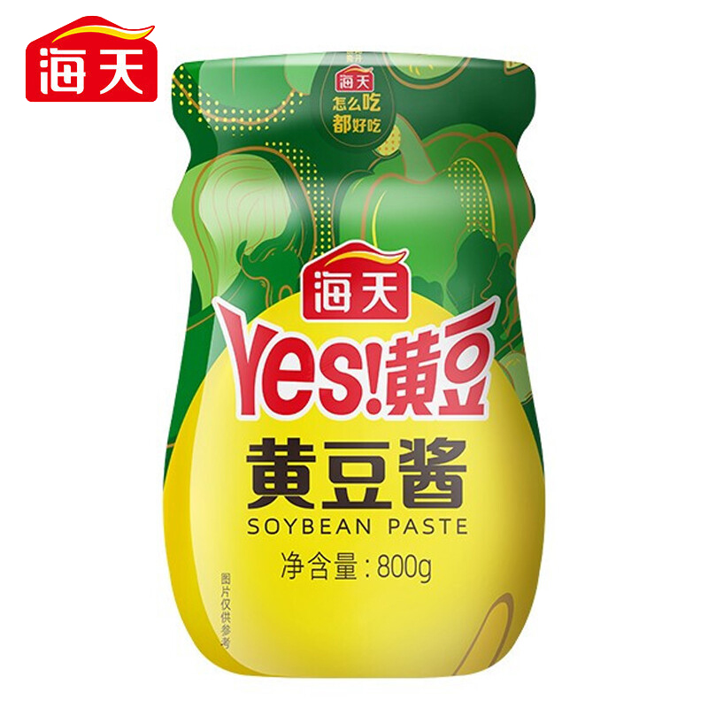 海天 黄豆酱800g 豆瓣酱 红烧黄豆酱 拌面炸酱面家用大酱酱料 炒菜 红烧拌饭下饭酱